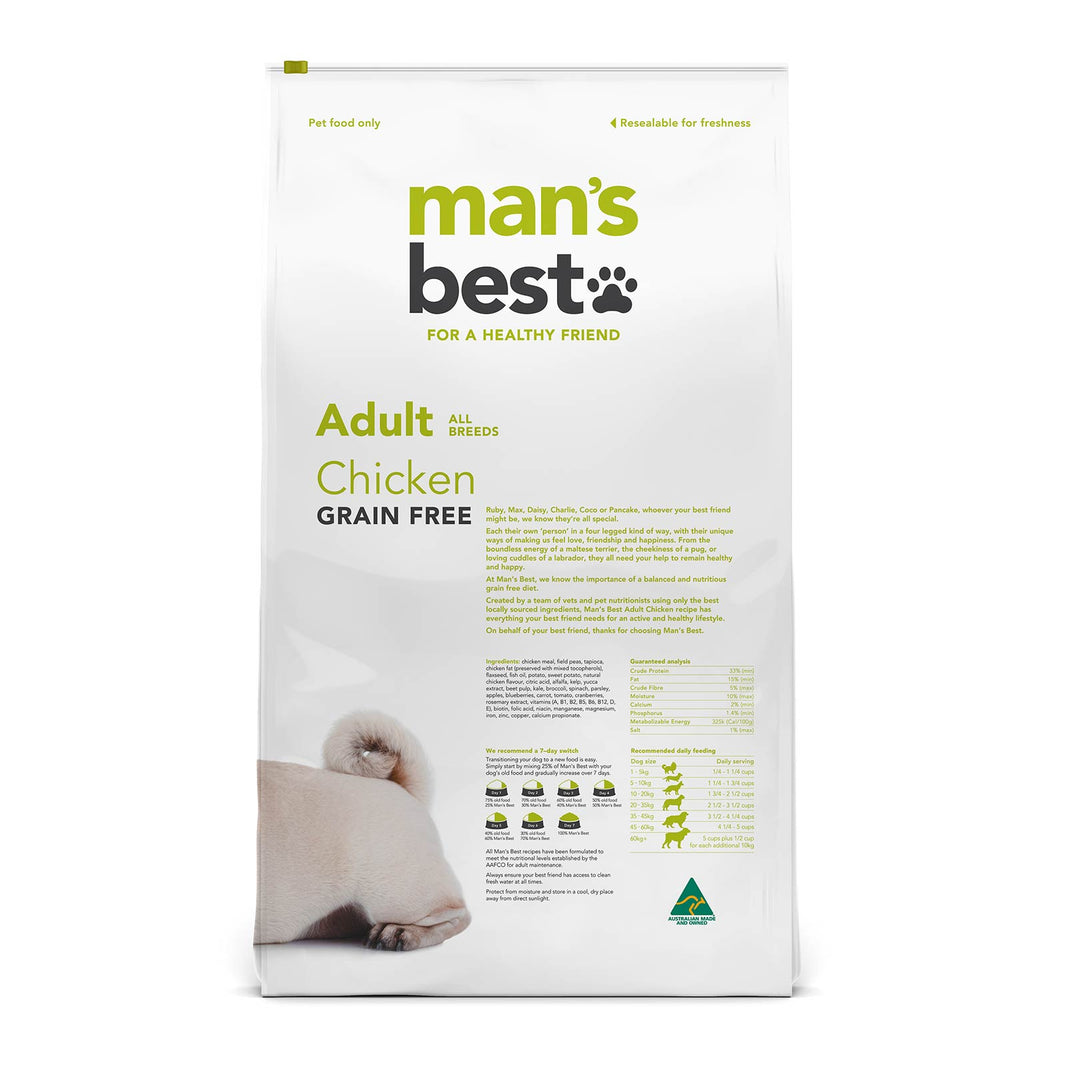 Man’s Best – Adult Dog – GRAIN FREE – Chicken