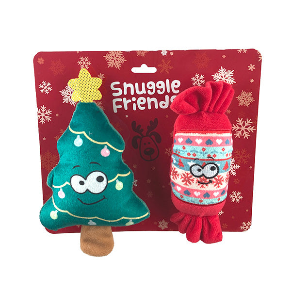 Dogs Christmas Plush Candy & Tree Set