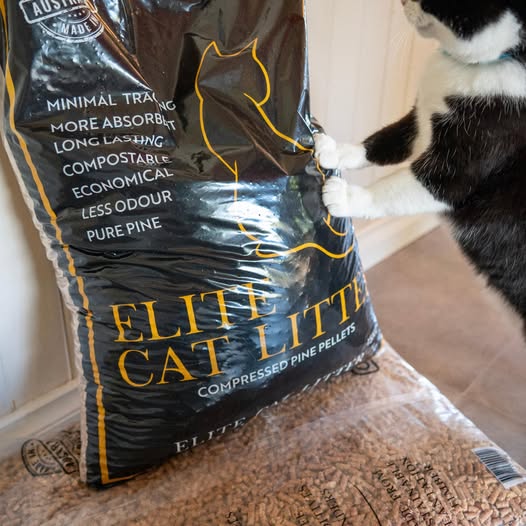 Elite Wood Pellets – Cat Litter – Compressed Pine Pellets