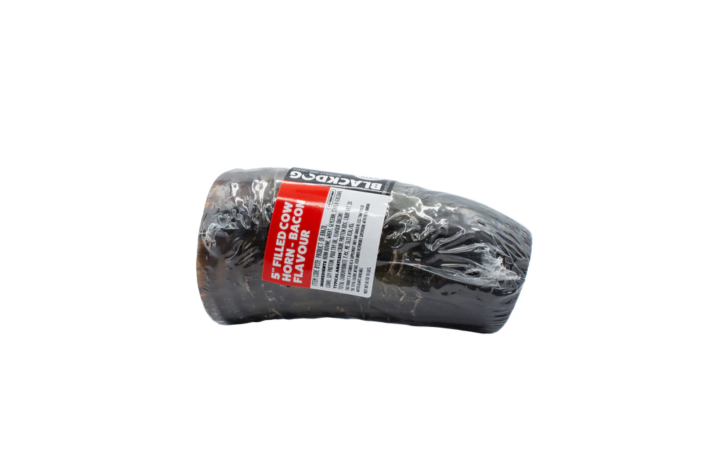 Blackdog – Filled Cow Horn – Bacon Flavour