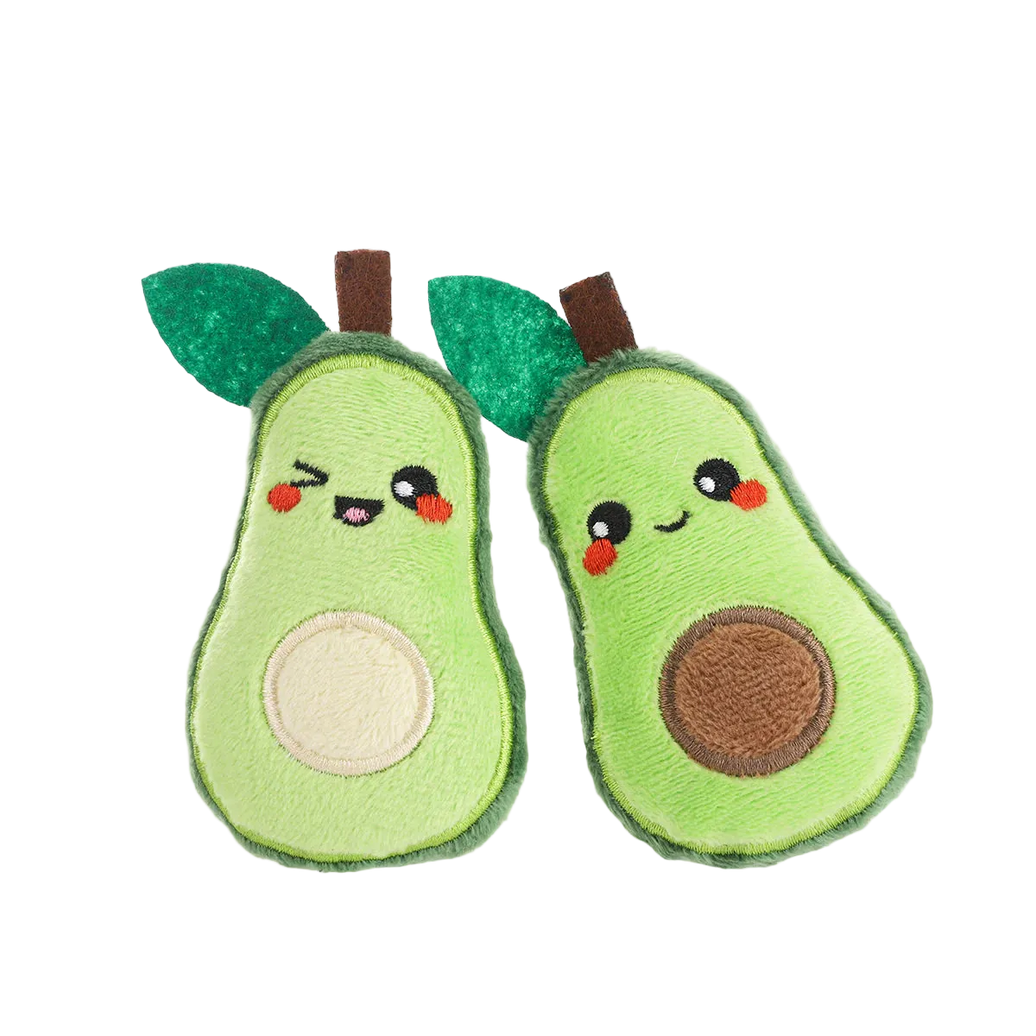 Hugsmart Crazy Catcher Avocado Cat Toy Set – Catnip Plush Toys