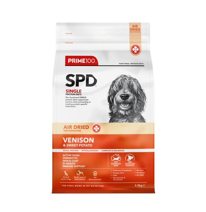 Prime100 – SPD Air Dried – Venison & Sweet Potato