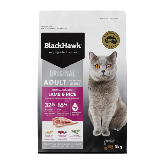 Black Hawk – Adult Cat – Lamb & Rice