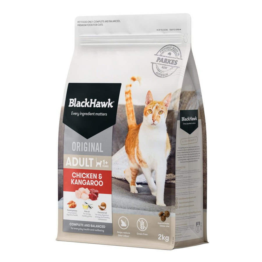 Black Hawk Adult Cat Food – Chicken & Kangaroo