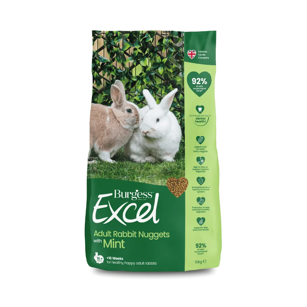 Burgess Excel – Adult Rabbit Nuggets with Mint
