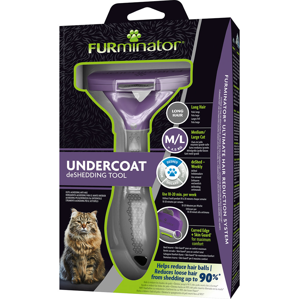 FURminator – Undercoat Deshedding Tool – Long Hair Cat