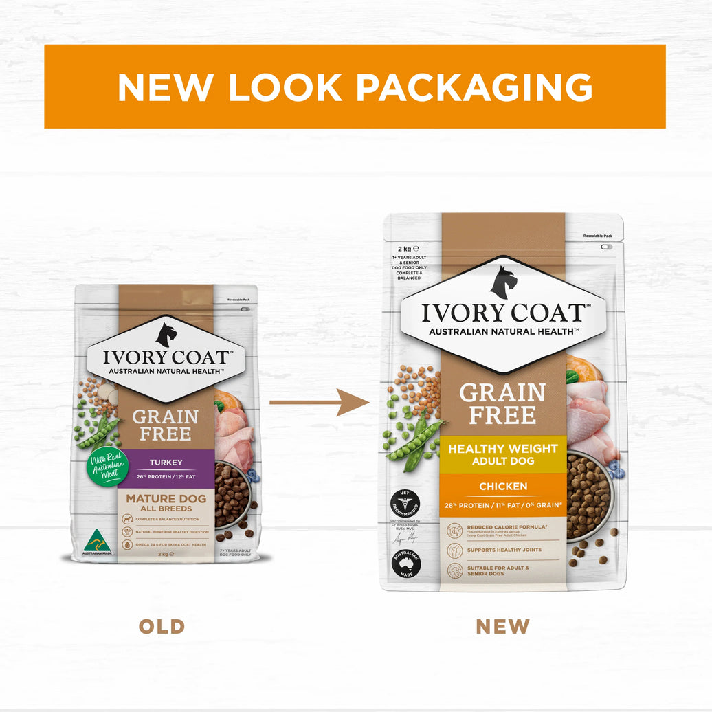 Ivory Coat – Healthy Weight Adult Dog – GRAIN FREE – Chicken