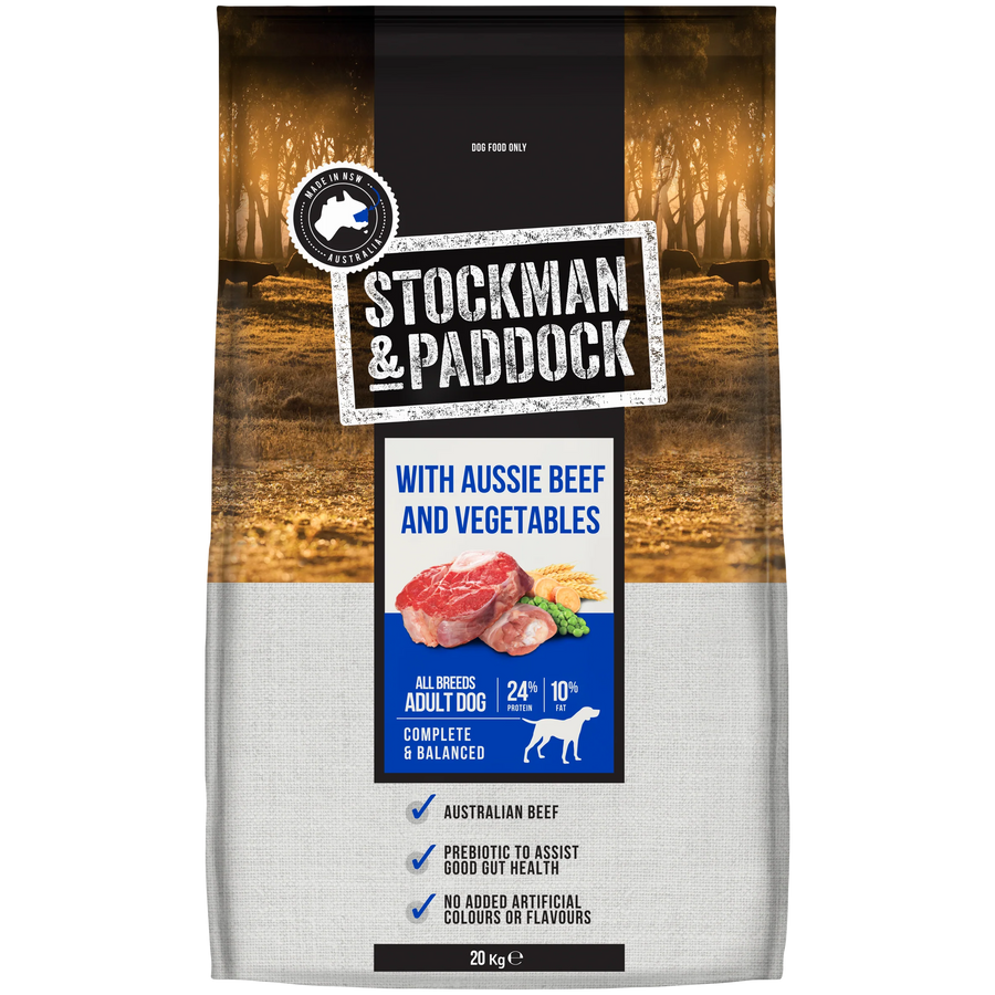 Stockman & Paddock – Adult Dog – Aussie Beef and Vegetables