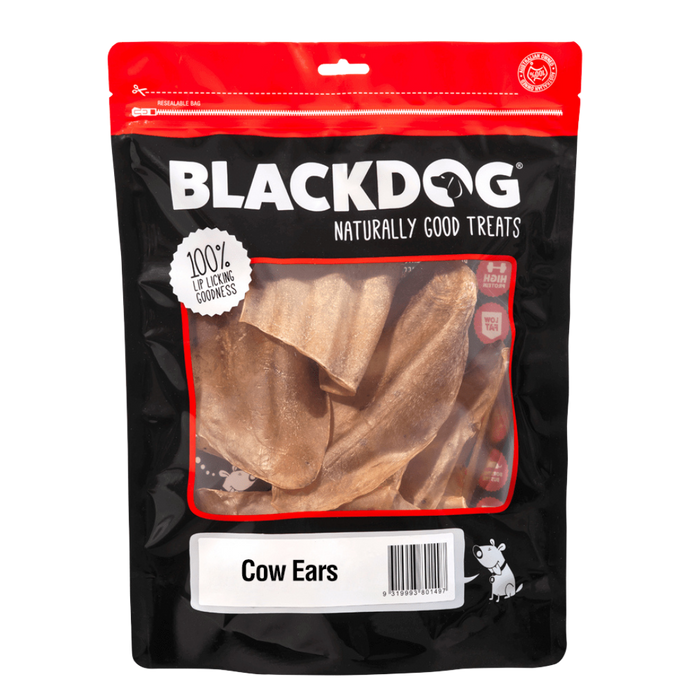 Black Dog Cow Ears