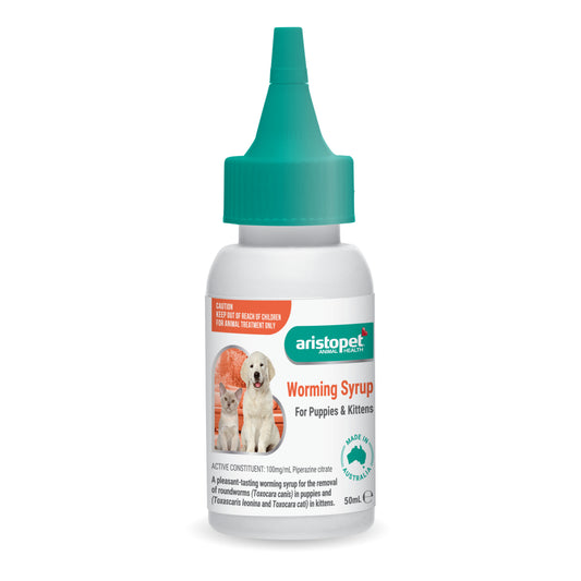Aristopet – Worming Syrup for Puppies & Kittens - 50ml
