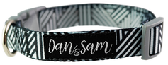 Dan & Sam – Dog – Adjustable Polyester Webbing Collar – Abstract
