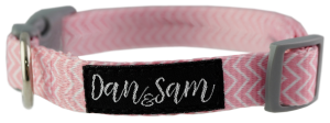 Dan & Sam – Dog – Adjustable Polyester Webbing Collar – Candy Floss