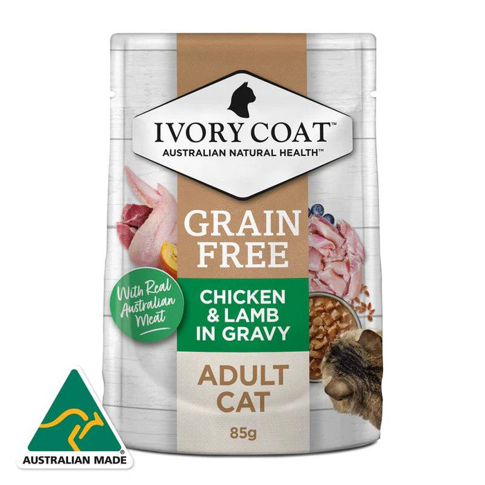 Ivory Coat – Wet Food – Adult Cat – GRAIN FREE - 12 x 85g - The Pet Standard