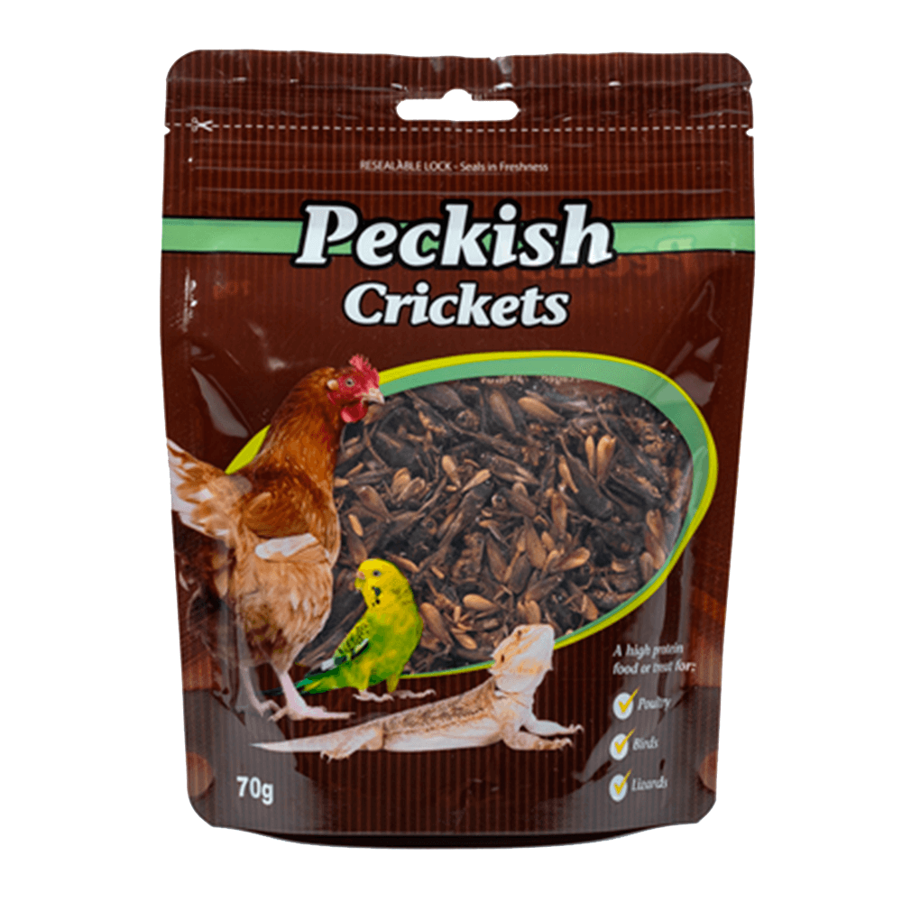 Peckish Dried Crickets – High-Protein Bird & Reptile Treat