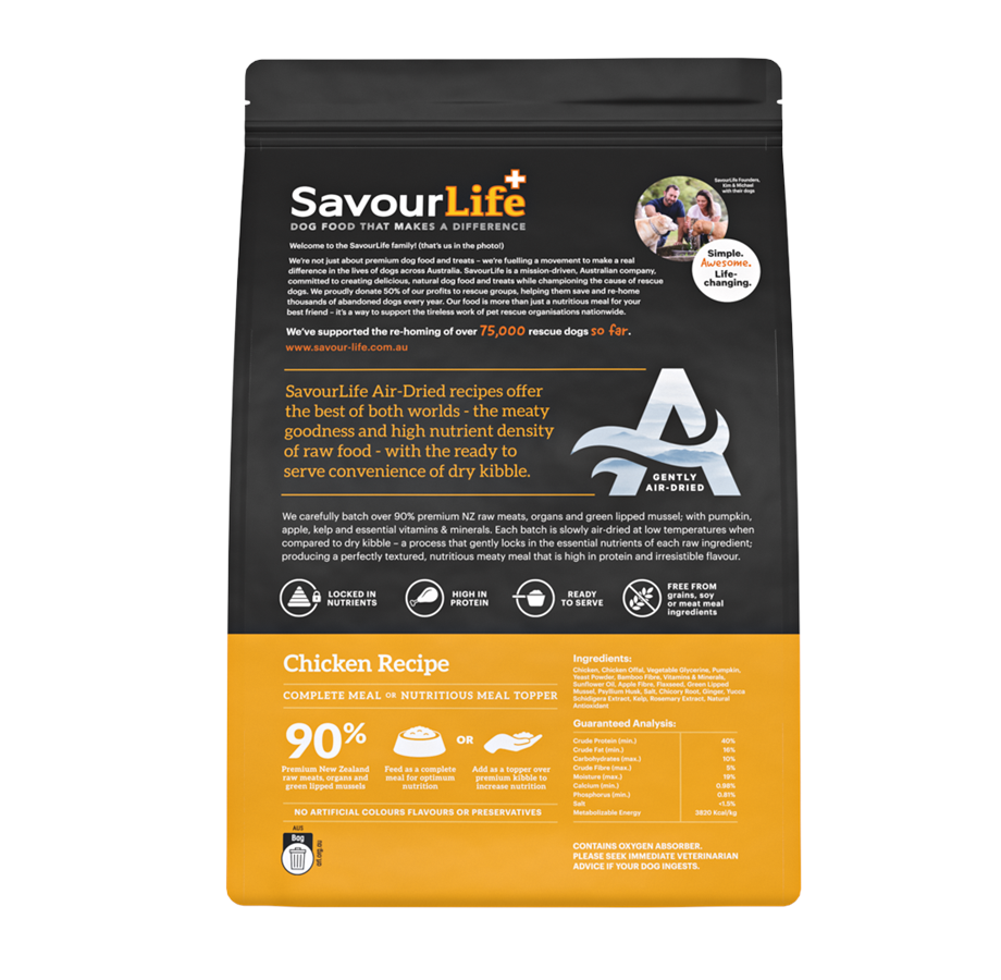 SavourLife – Adult Dog – Air Dried Chicken Recipe