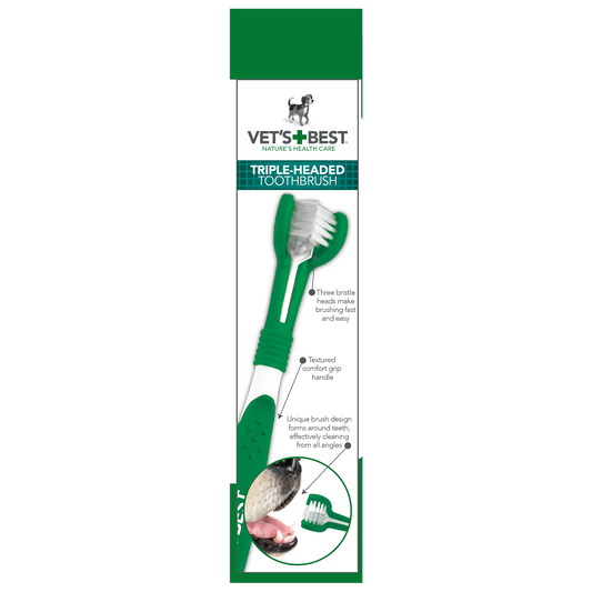 Vet’s Best – Advanced 3-Head Toothbrush
