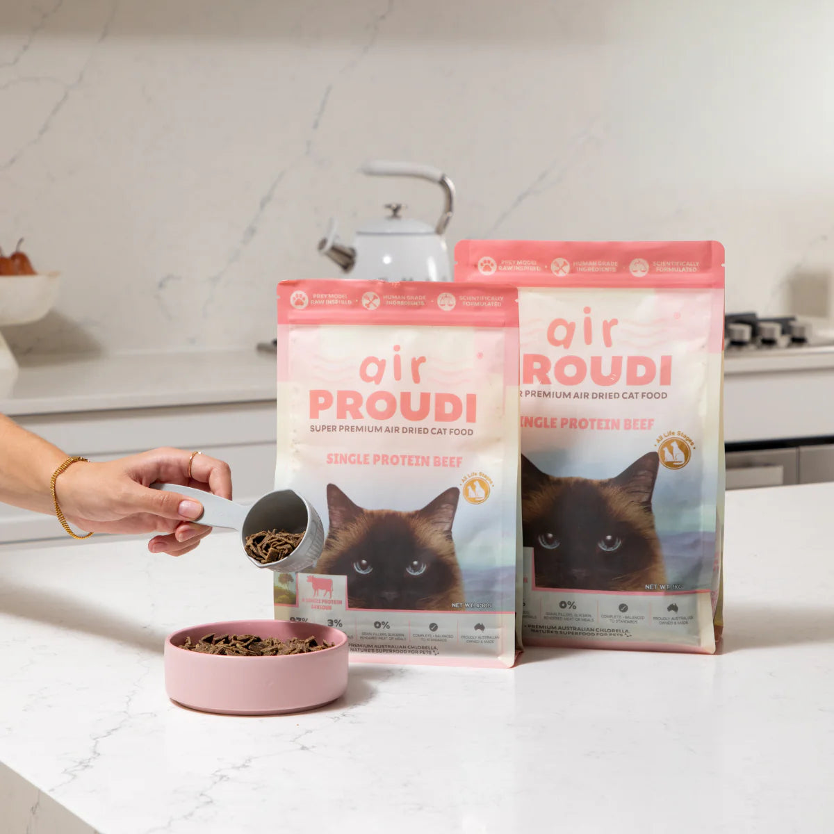 Proudi - Air Dried Cat Food Single Protein Beef Super Premium High-Protein Diet