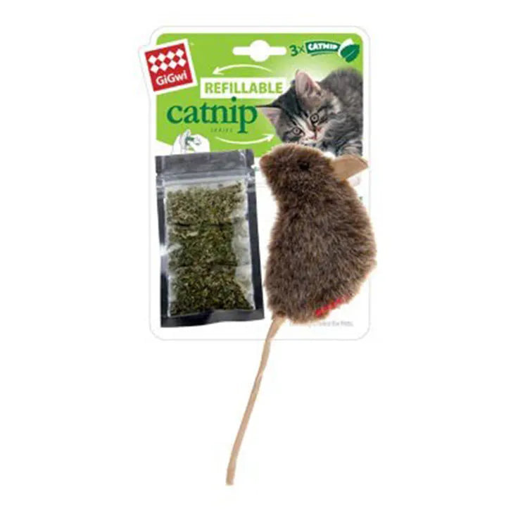 GiGwi – Refillable Catnip – Naturals Mouse