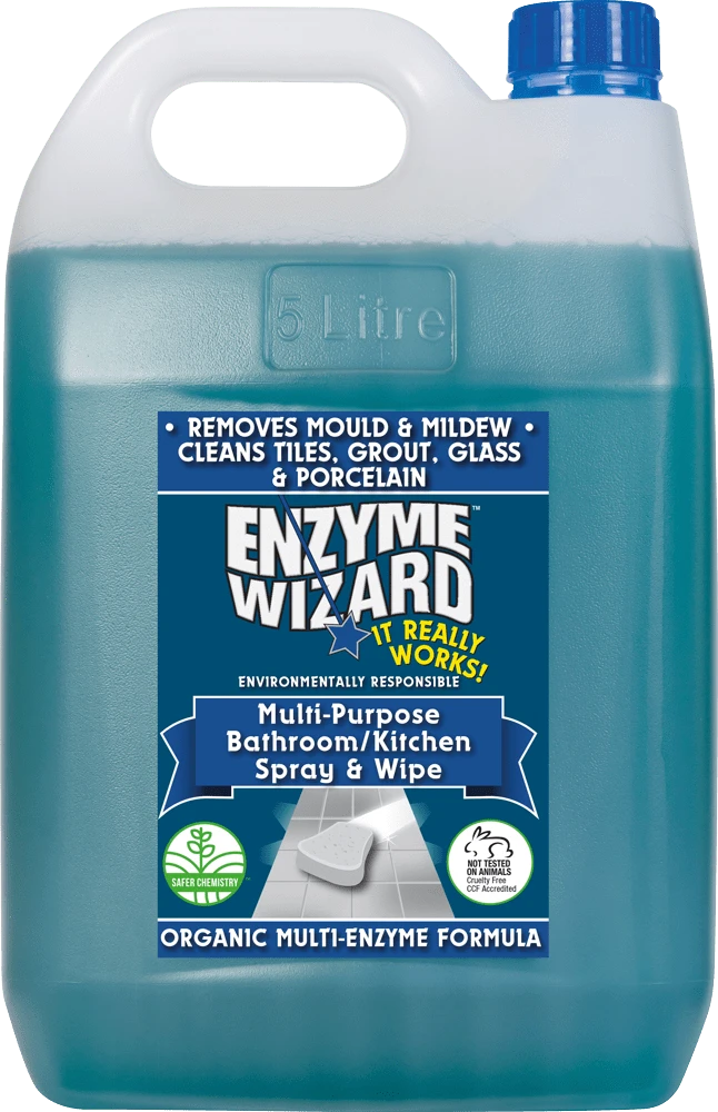 Enzyme Wizard – Multi-Purpose Bathroom/Kitchen Spray & Wipe
