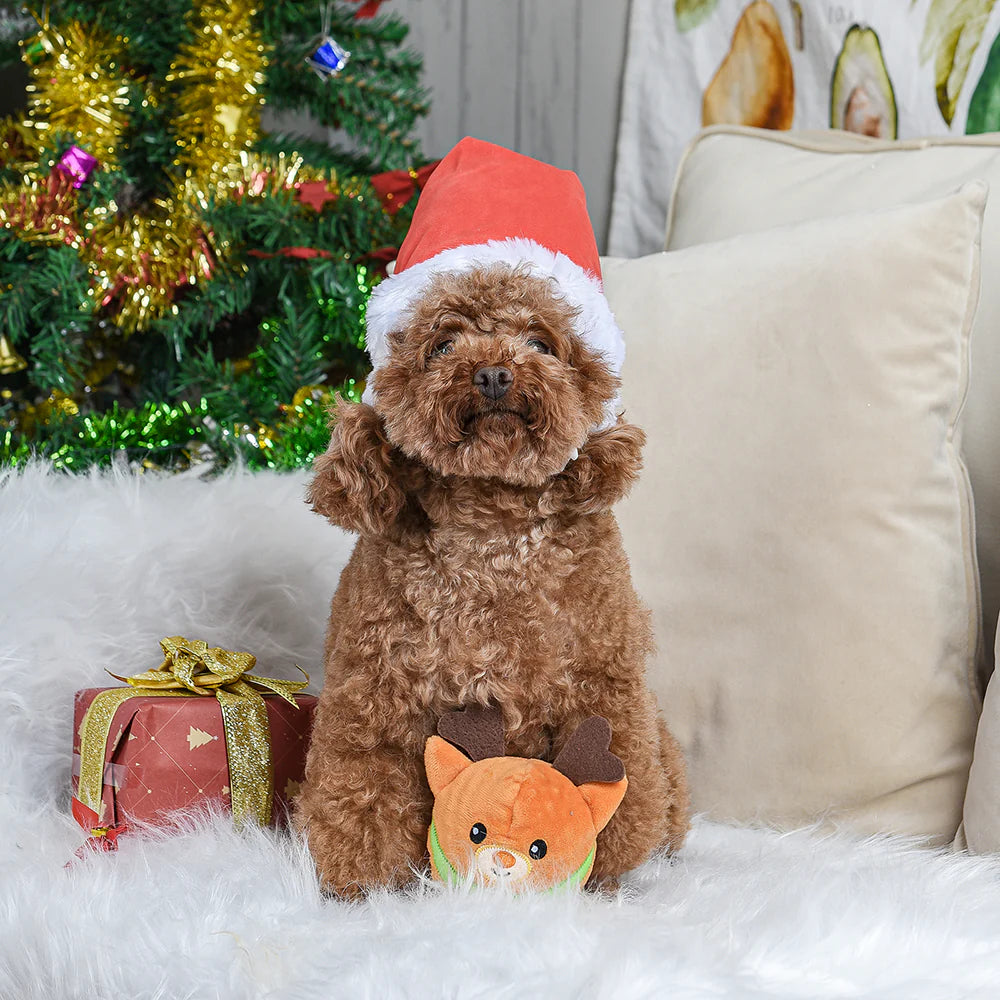 Happy Woofmas – Super Ball Reindeer Dog Toy - image 4