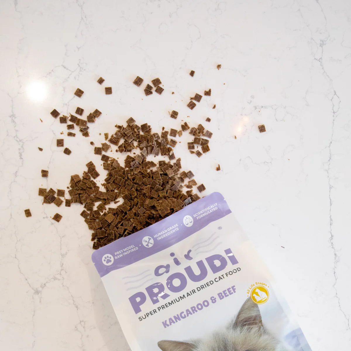 Proudi - Air Dried Cat Food Kangaroo & Beef Super Premium High Protein Diet - image 2