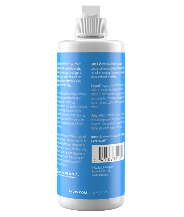 Andis Clipper Oil – Blade Lubricant for Clippers & Grooming Tools