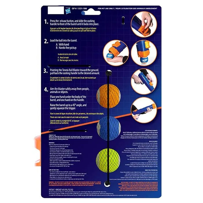 NERF DOG – Mini Tennis Ball Blaster Set