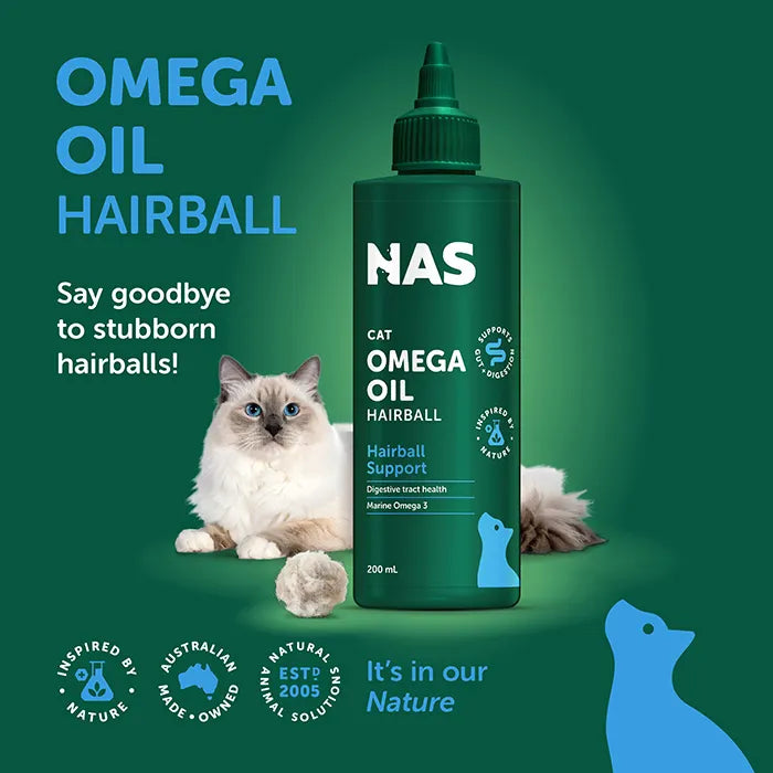 Natural Animal Solutions – Omega Oil – Hairball