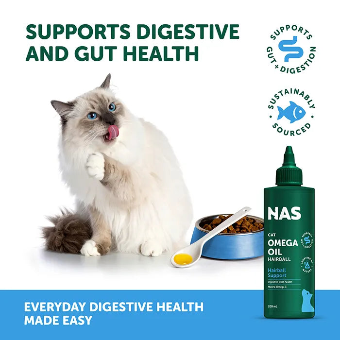 Natural Animal Solutions – Omega Oil – Hairball