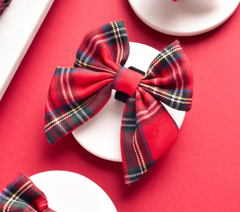 Dogs Sailor Bow Tie – Tartan