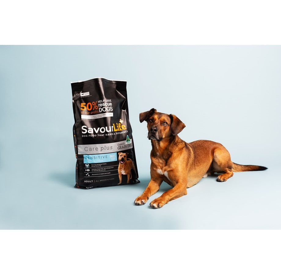 SavourLife – Adult Dog Food – Care plus – GRAIN FREE – Sensitive with Australian Ocean Fish