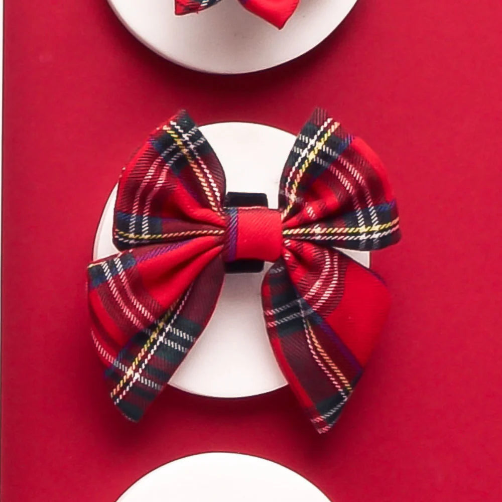 Dogs Sailor Bow Tie – Tartan - image 2