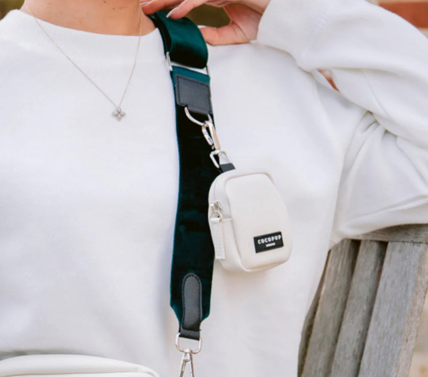 Walking Bag Strap – Forest Green Velvet