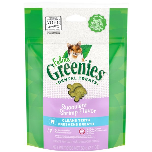 Greenies – Dental Cat Treats – Succulent Shrimp (Limited Edition)