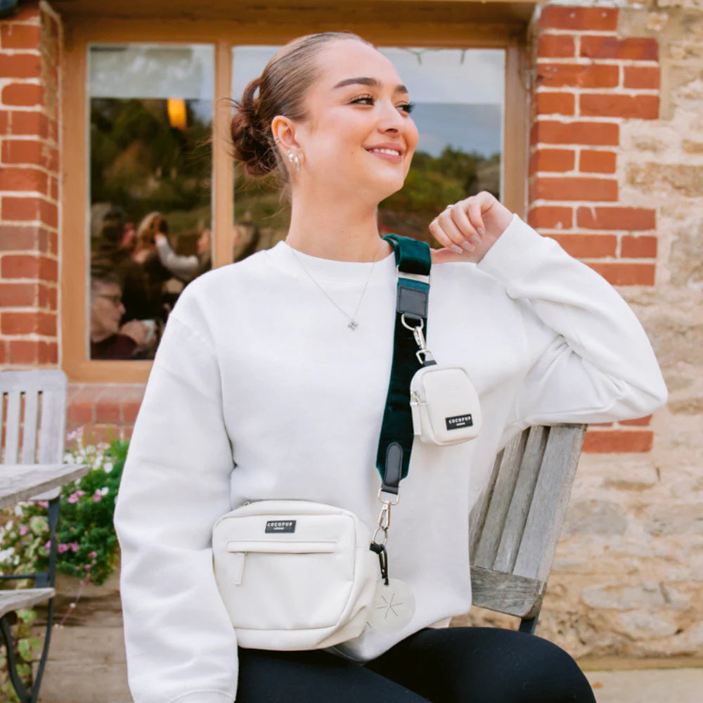 Walking Bag Strap – Forest Green Velvet