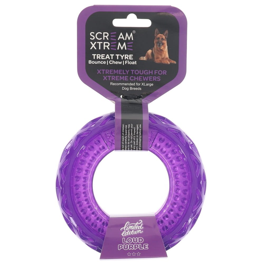 Dogs Xtreme Treat Tyre Toy