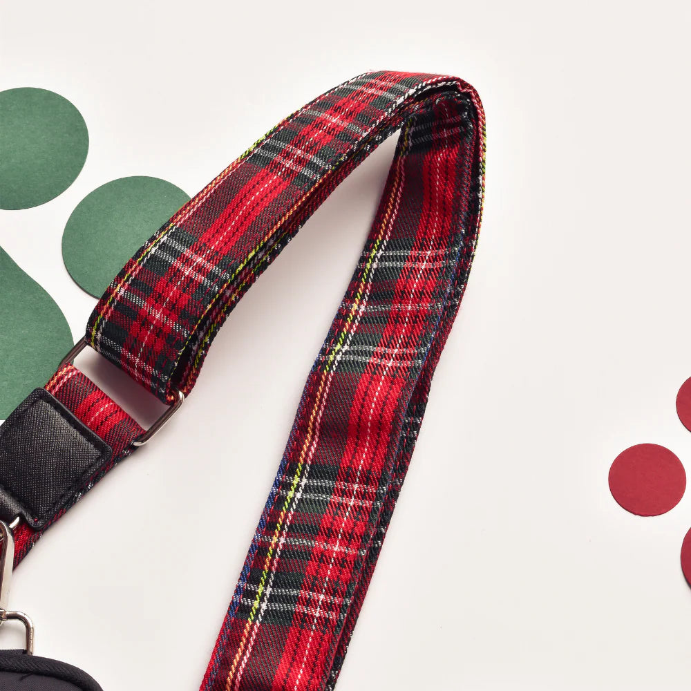 Walking Dog Bag Strap – Tartan
