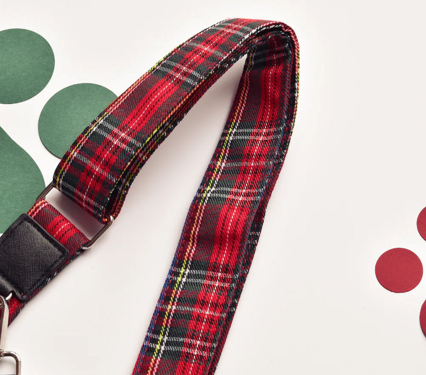 Walking Dog Bag Strap – Tartan