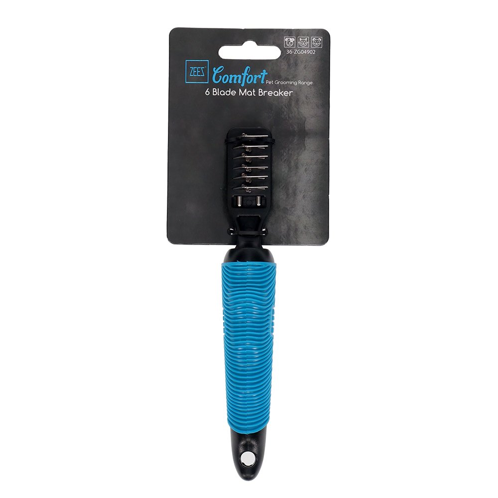 Pet Brush - 6 Blade Mat Breaker - Comfort