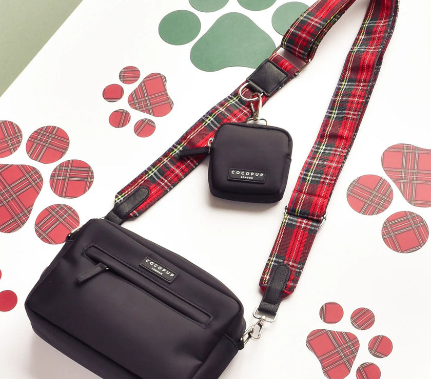 Walking Dog Bag Strap – Tartan
