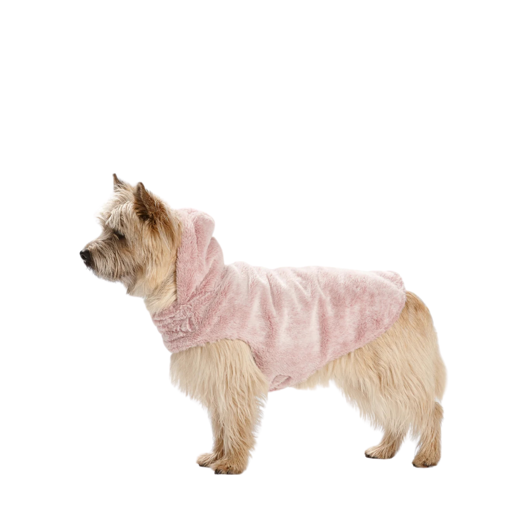 Snooza Wear – Faux Fur Hooded Coat – Pink - image 3