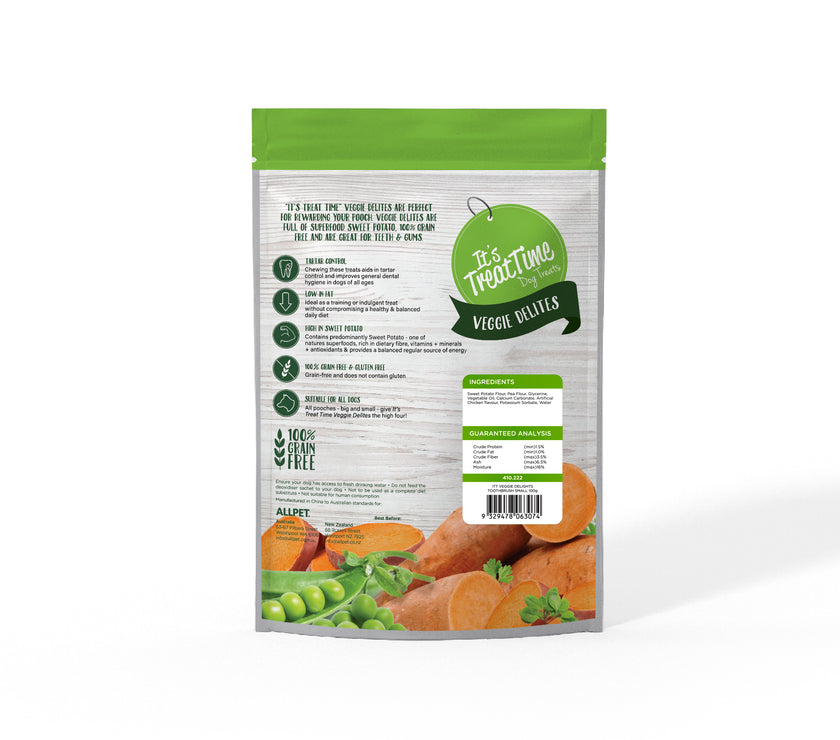 It’s Treat Time – Dental Veggie Delights – Toothbrush Small