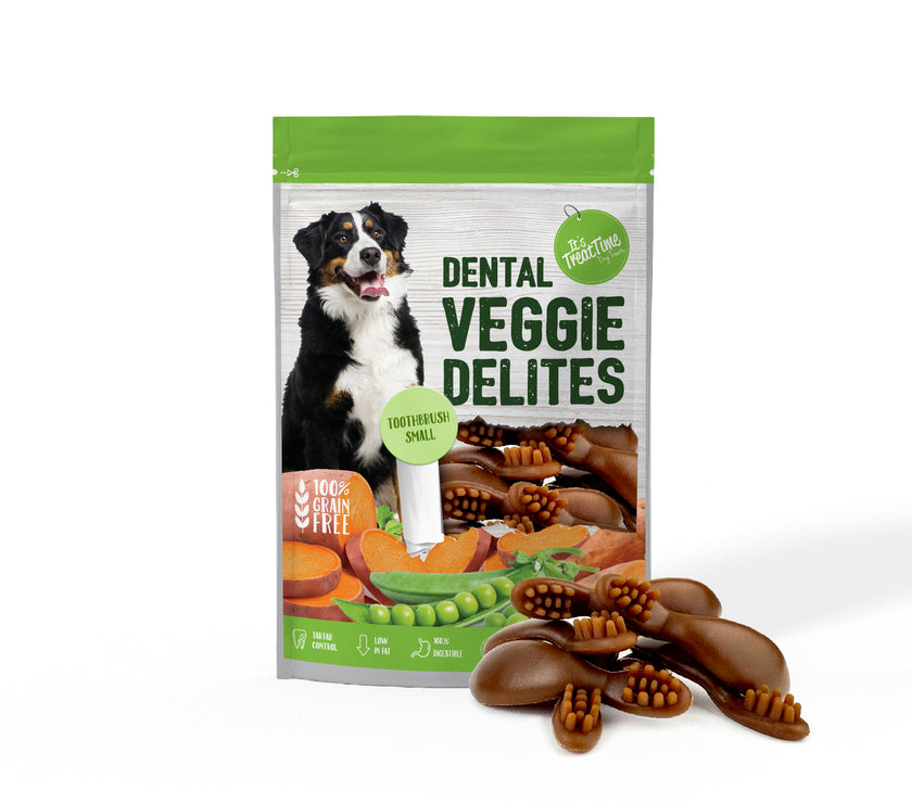 It’s Treat Time – Dental Veggie Delights – Toothbrush Small