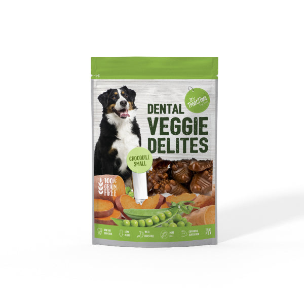 It’s Treat Time – Dental Veggie Delights – Crocodile Small