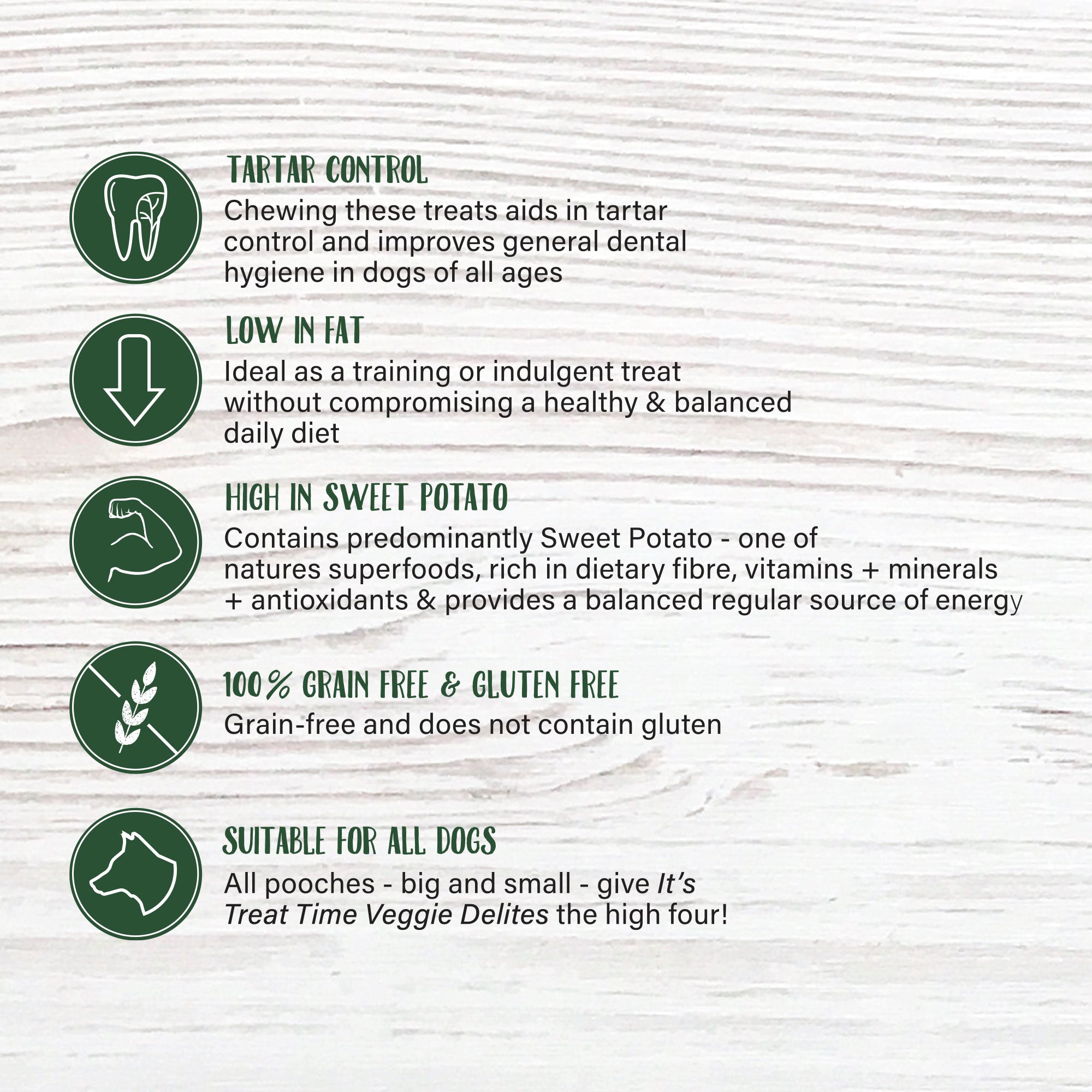 It’s Treat Time – Dental Veggie Delights – Crocodile Small