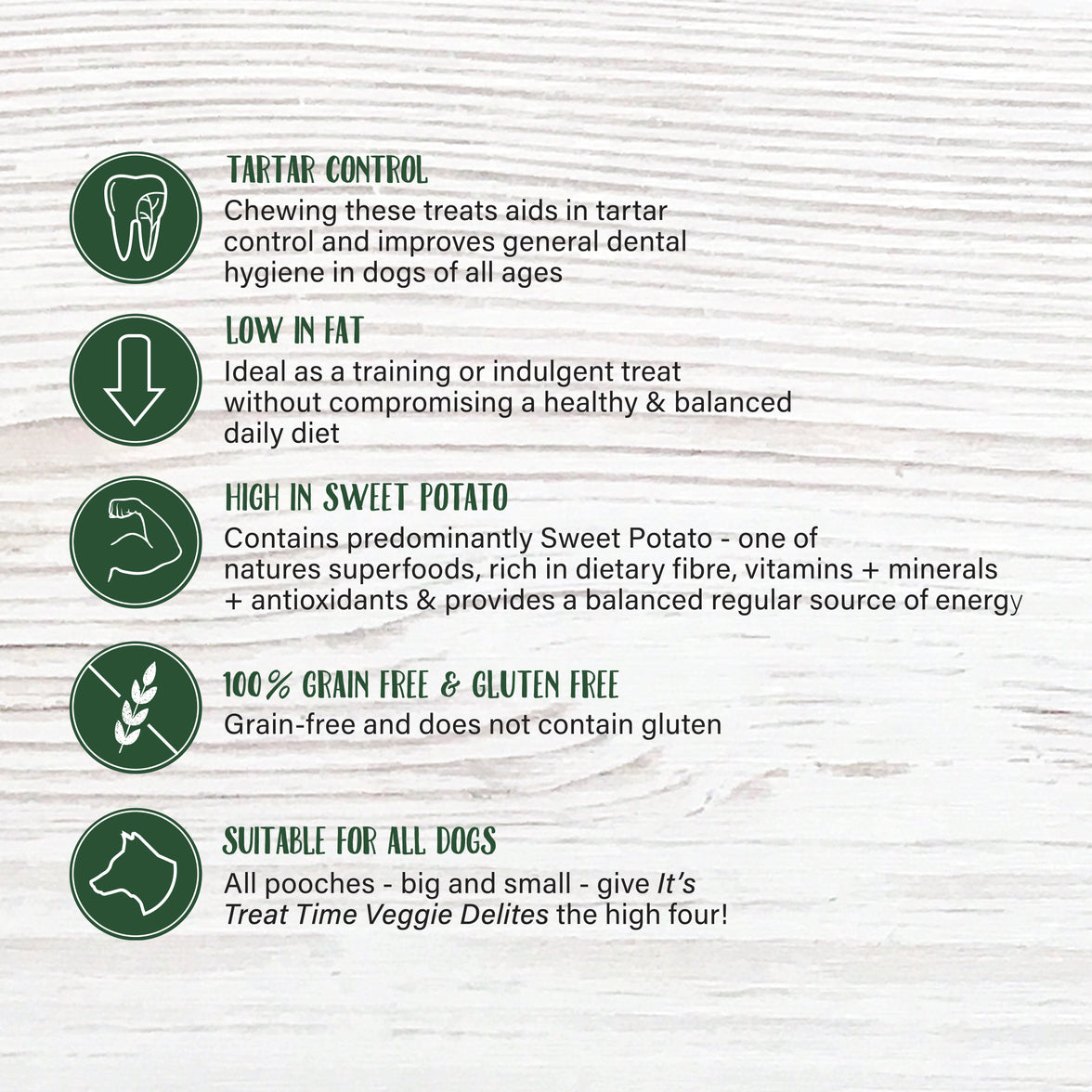 It’s Treat Time – Dental Veggie Delights – Crocodile Small