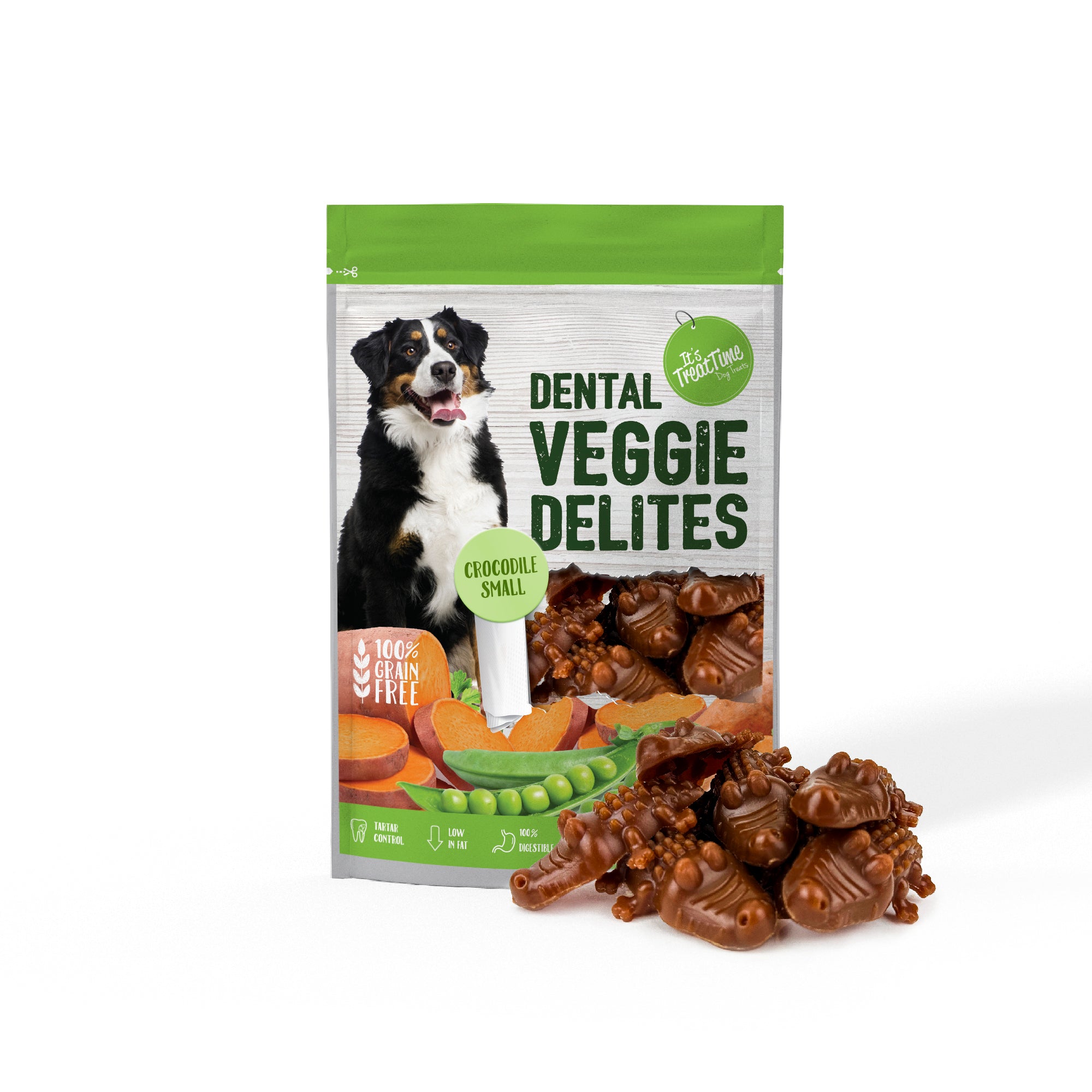 It’s Treat Time – Dental Veggie Delights – Crocodile Small - image 3