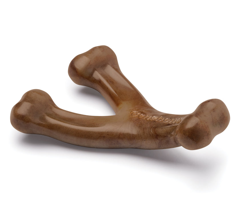 Dogs Bacon Wishbone Chew Toy