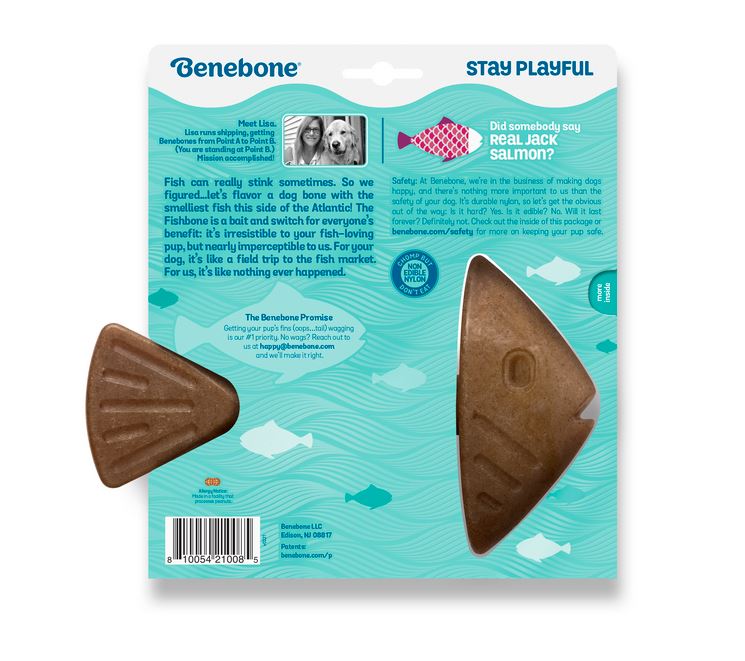 Dogs Jack Salmon Fishbone Chew Toy - image 2