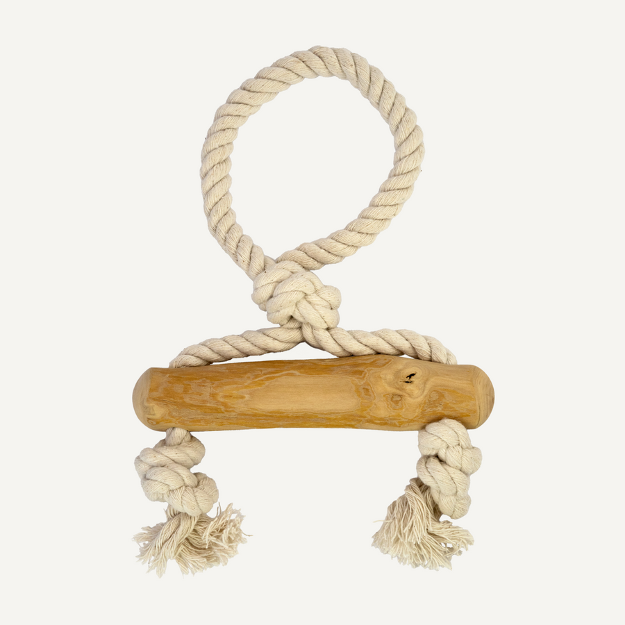 Dan & Sam – Trapeze – Coffee Wood Rope Toy